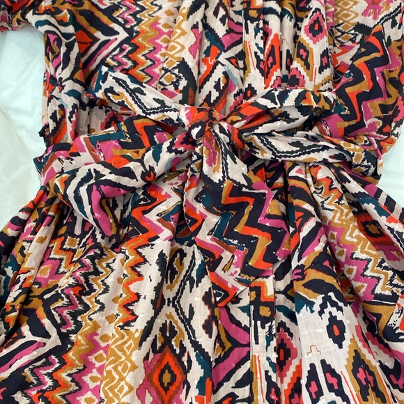 Beautiful Zara BOHO dress size large peasant ruffled hem - Picture 5 of 9